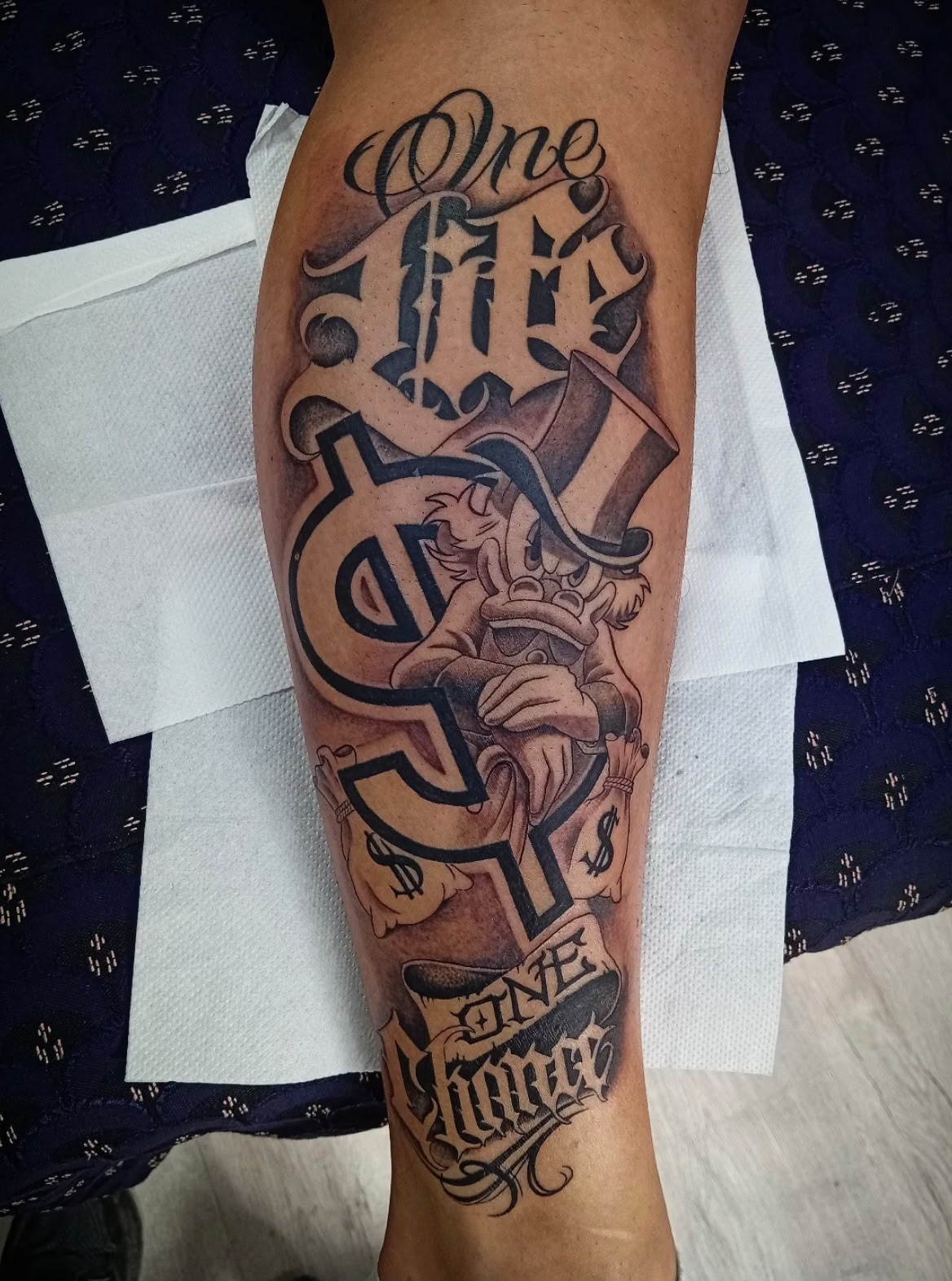 One Life One Chance — Lettering tetovaža